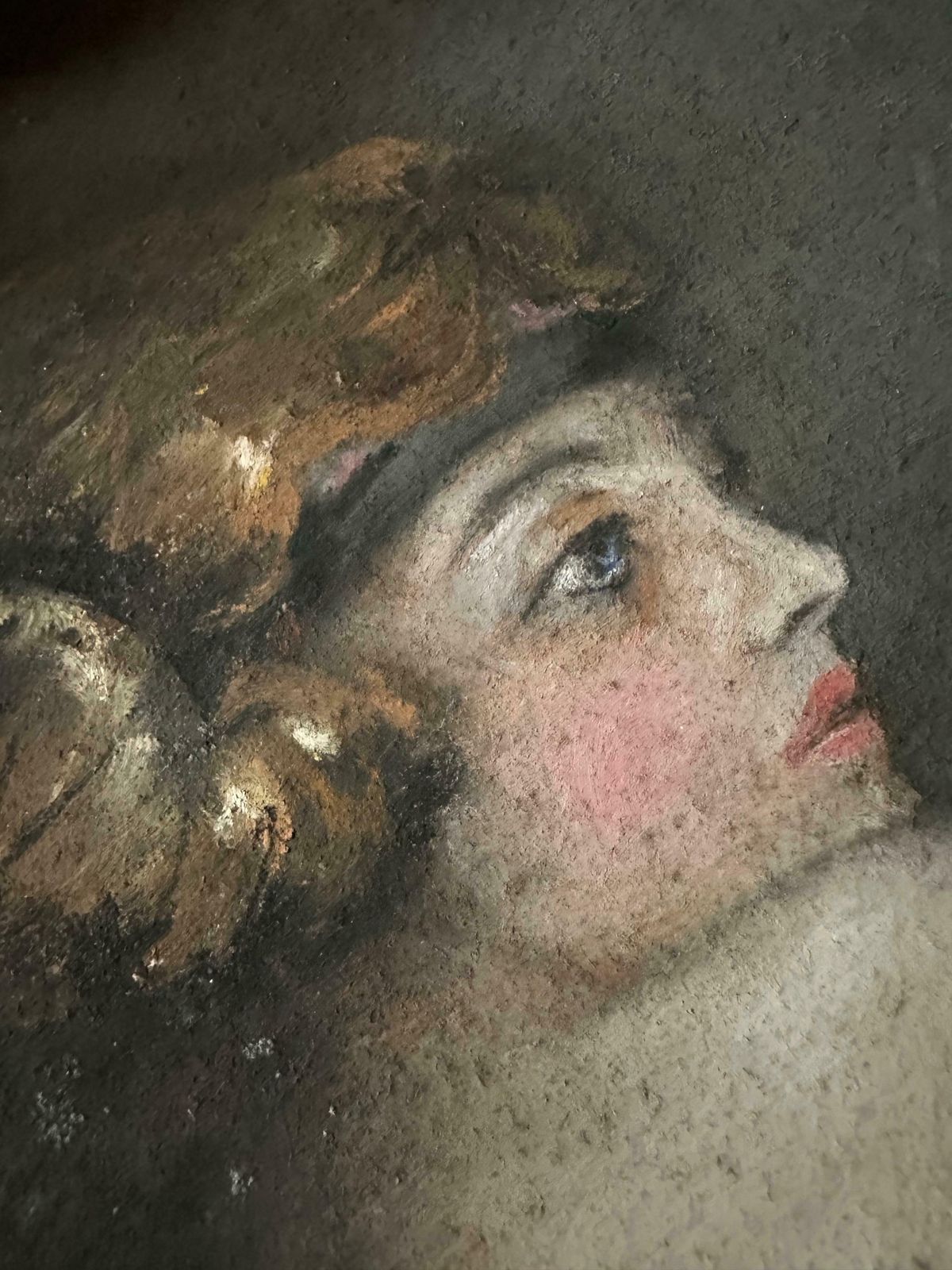 Reflections Of Gisele, A Pastel By M. De Bever De La Quintinie, Paris, C.1900 photo furniture