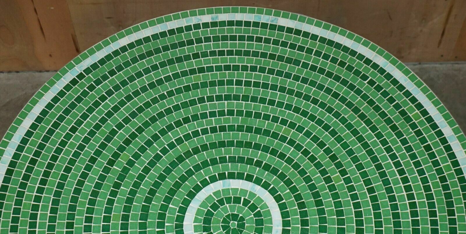 Circa 1960's Scandinavian Mid Century Modern Chrome Mosaic Tiled Dining Table photo Furniture