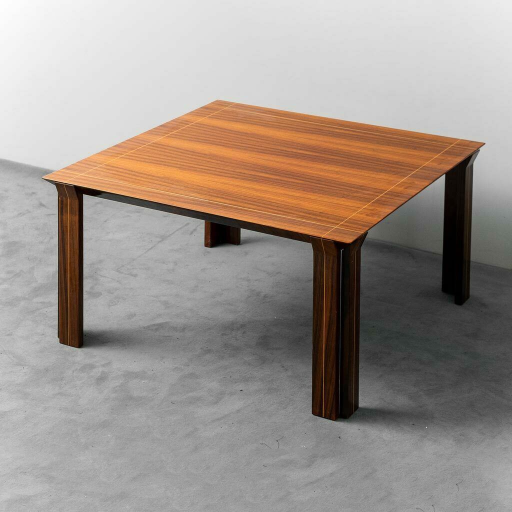 1970s Vintage Modern Wooden Metal Dining Table