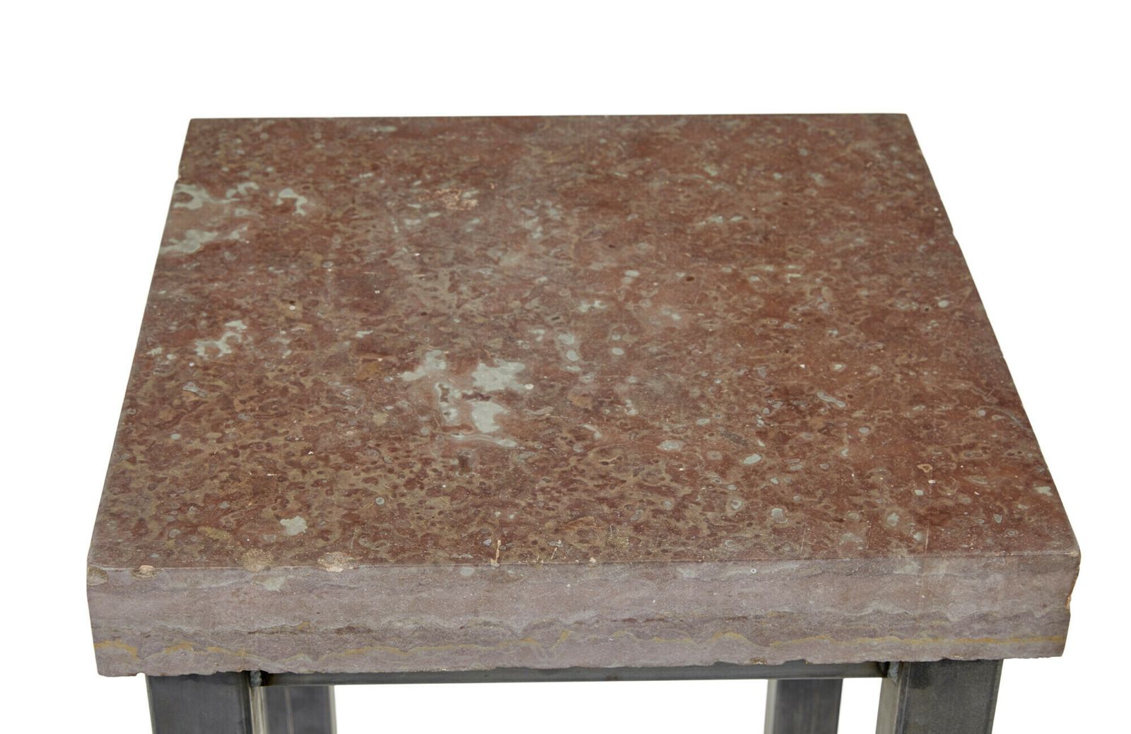 20th Century Tubular Steel Lamp Table With Marble Top photo furniture