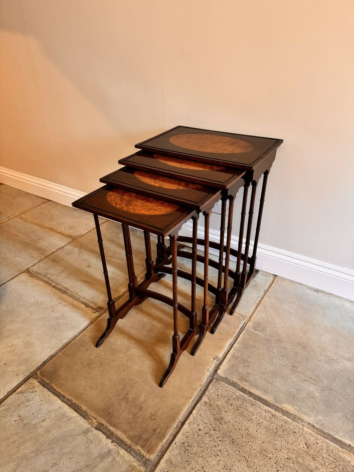 Quality Set Of Antique Nest Of Four Tables