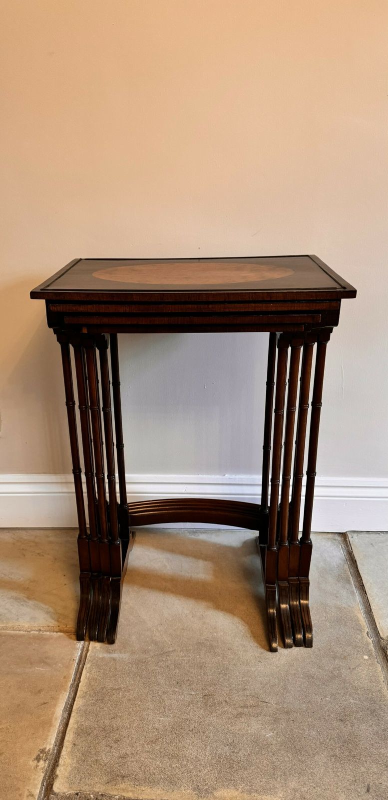 Quality Set Of Antique Nest Of Four Tables photo furniture