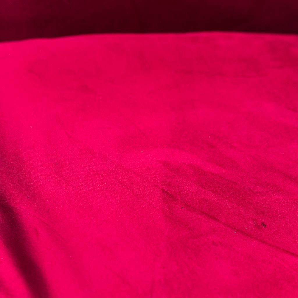 Pair Of Modern 1950s Vintage Red Velvet Armchairs photo buy