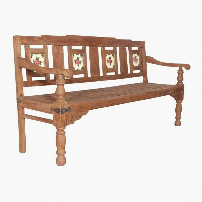 Antique Train Station Bench, 1930s