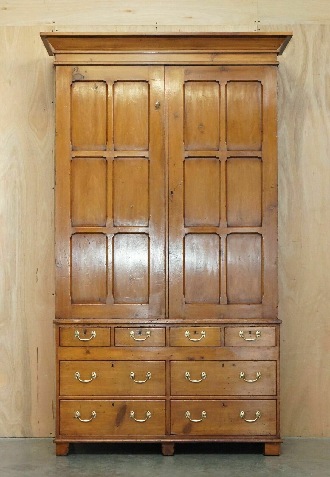 Super Rare Fully Restored Antique Victorian Fruitwood Gun Collectors Cabinet photo furniture