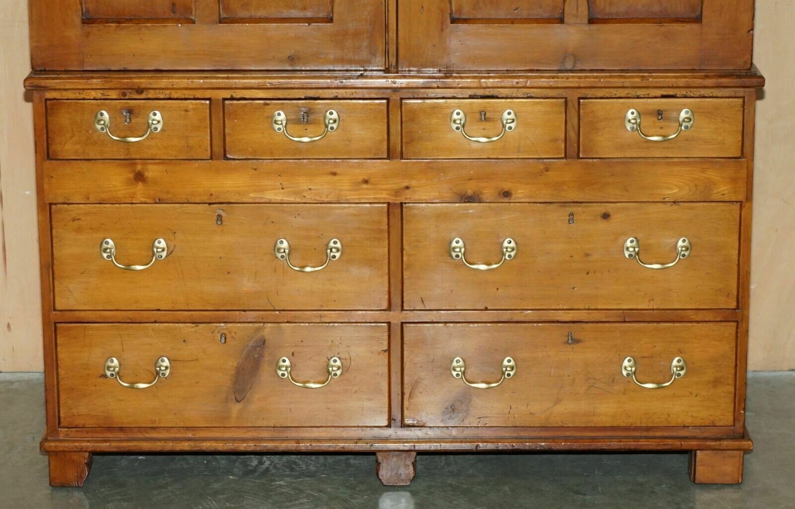 Super Rare Fully Restored Antique Victorian Fruitwood Gun Collectors Cabinet photo for sale
