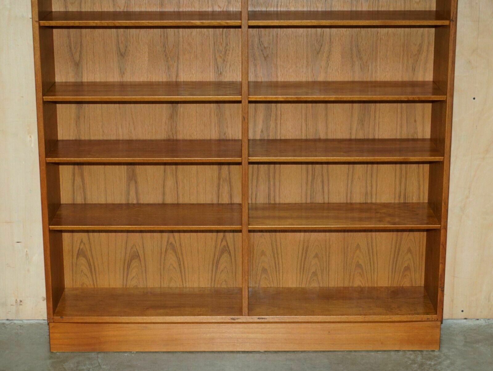Pair Of Large Mid Century Modern Poul Hundevad 1960's Danish Teak Open Bookcases photo 6500.0