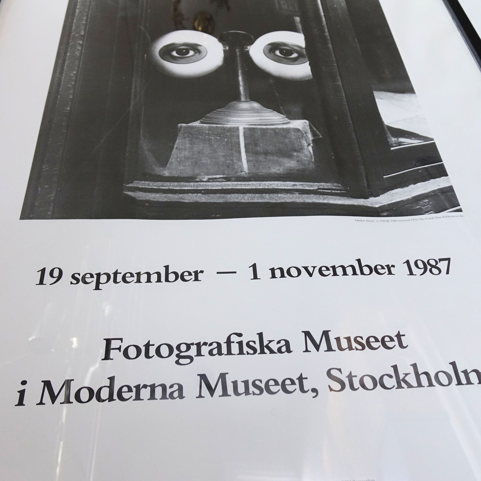 Original "Moderna Museet" Poster Of Exhibition Irving Penn 1990 photo for sale