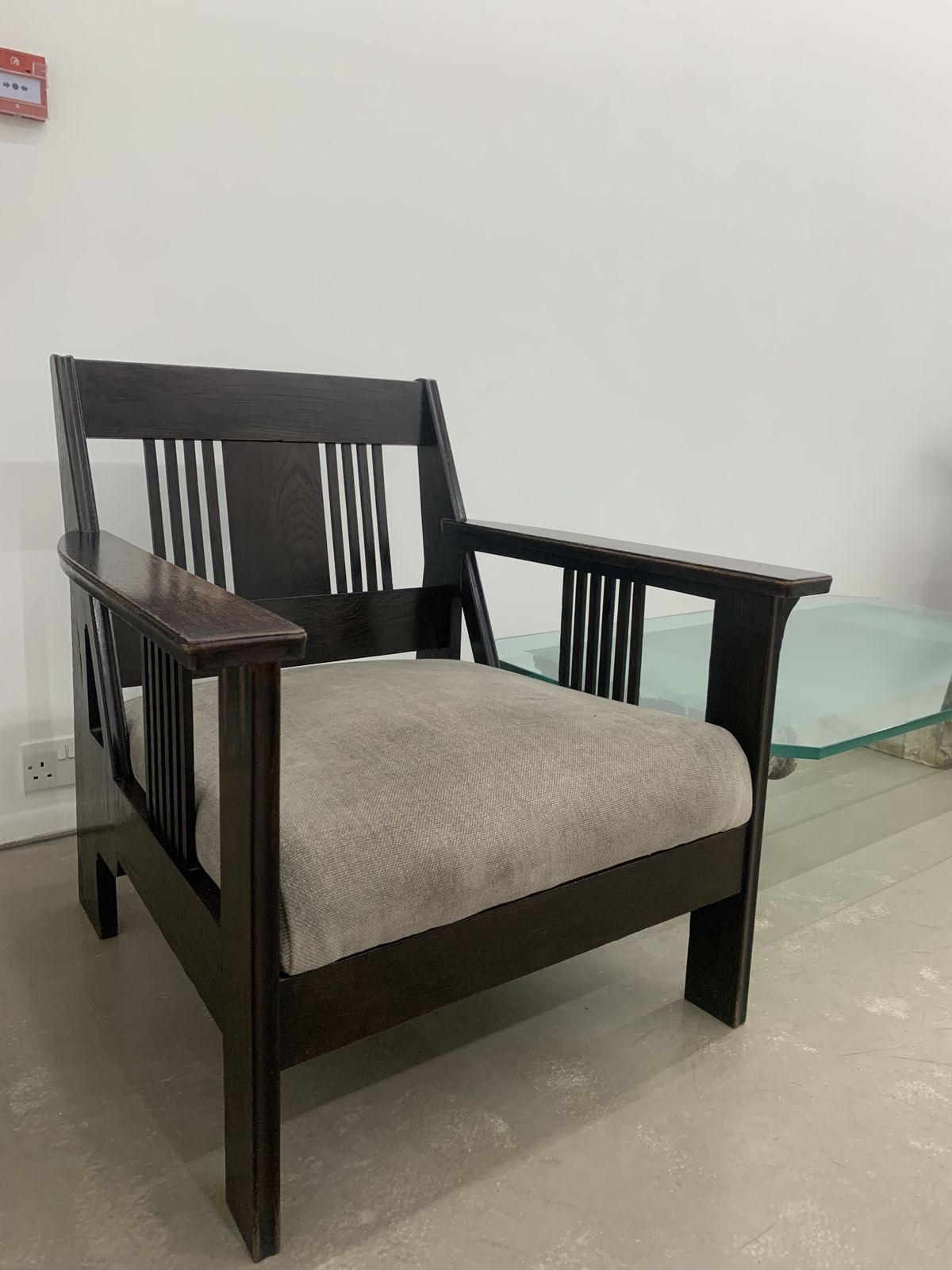 Two Walnut Art Nouveau Armchairs With Velvet Cushions photo for sale