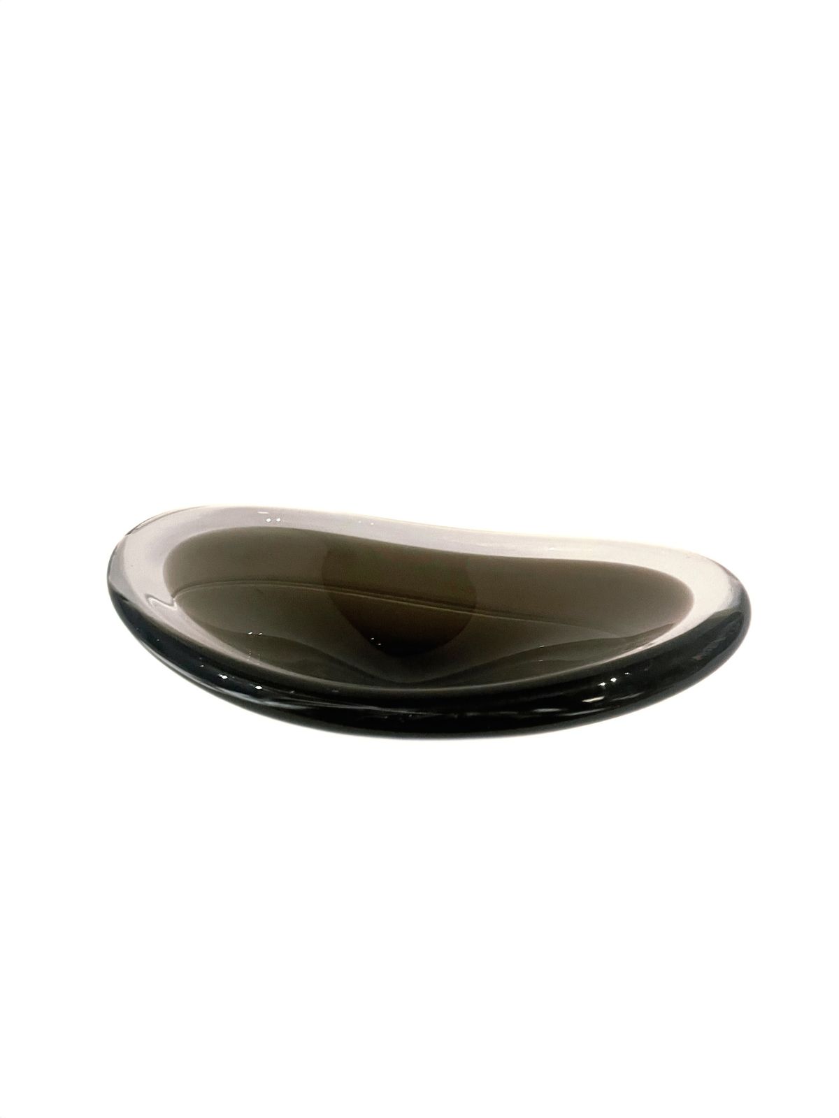 Retro Vintage Unique Handmade Grey/Purple Glass Bowl Kosta Sweden Mid Century photo buy
