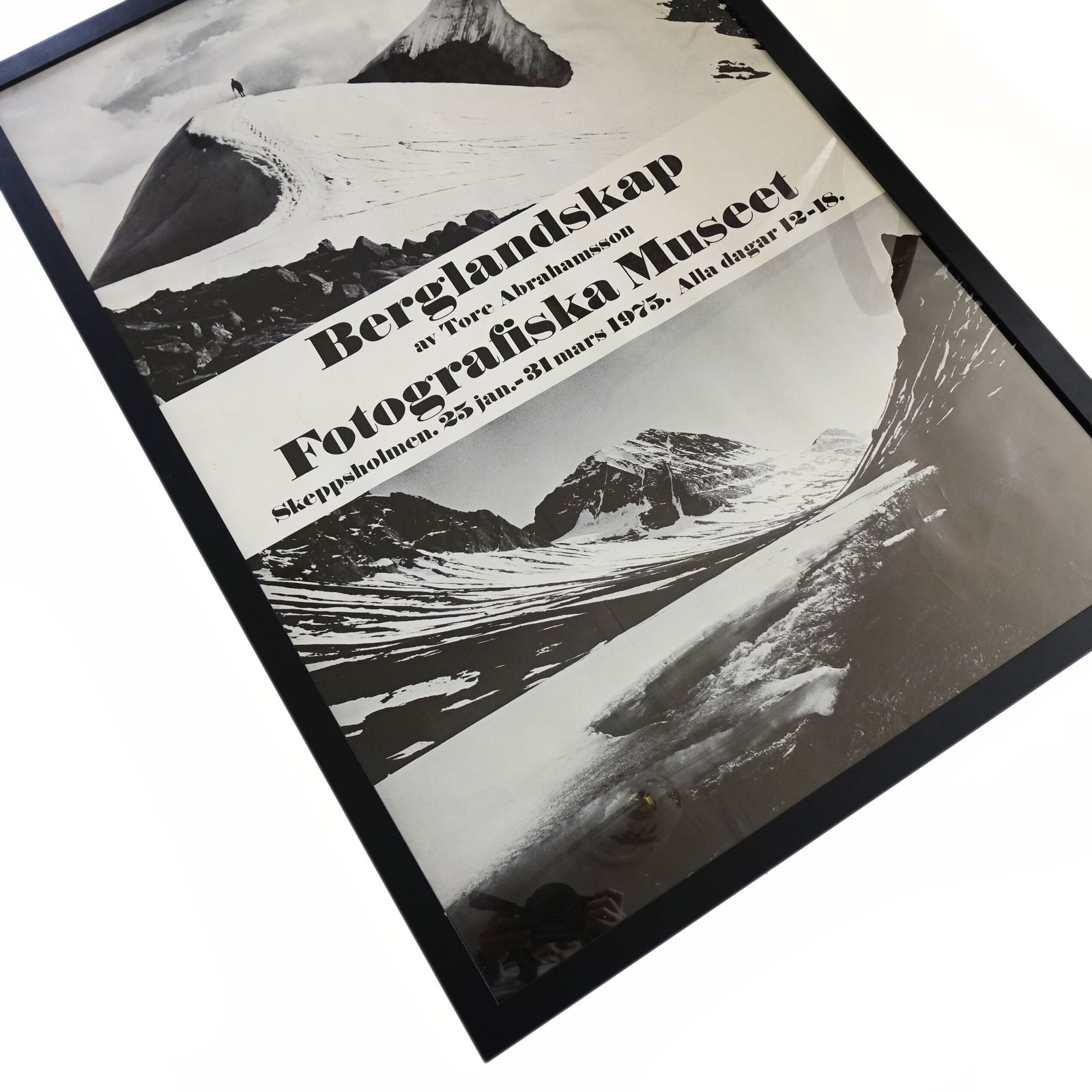 Copy Of Original "Moderna Museet" Poster Of Exhibition Tore Abrahamsson 1975 photo Art