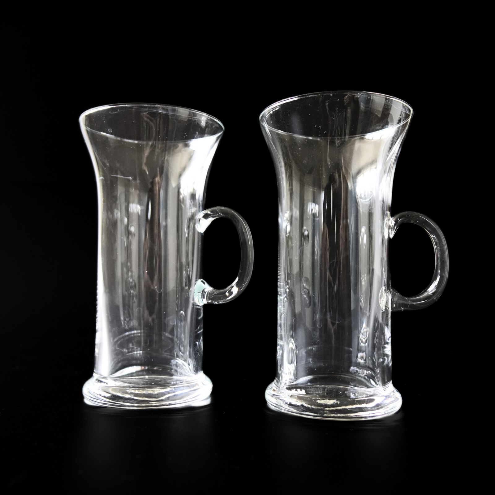 Retro Irish Coffee Glass In Crystal From Nuutajarvi, Arabia Finland Set Of Two.