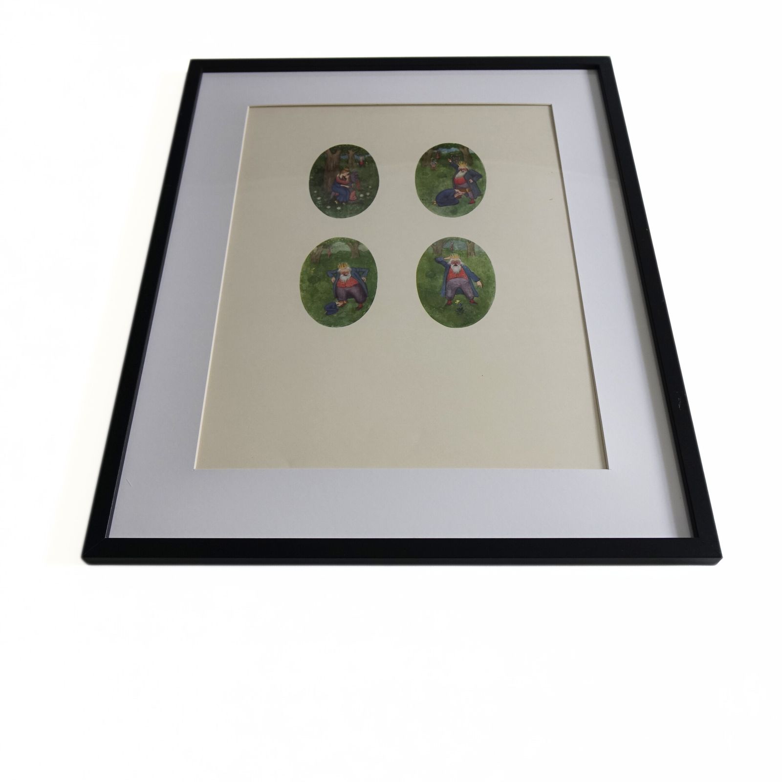 "A Love Story In 4 Pictures". Vintage Posters By Ivar Arosenius. photo Art