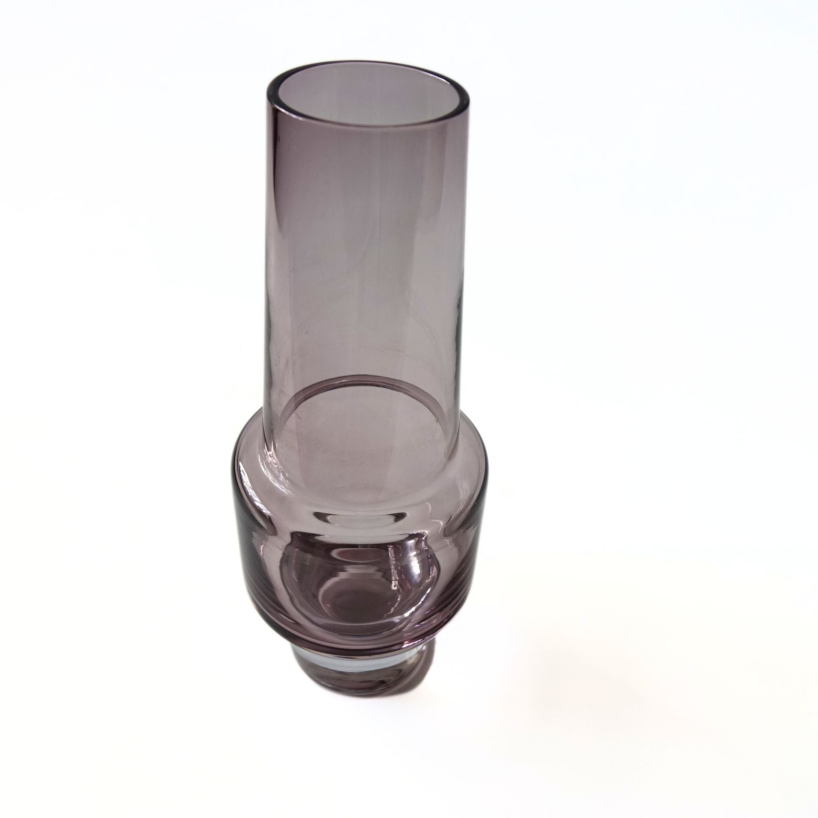 Large Vintage Purple Glas Vase "Rocket" From Sea Glasbruk Designed By Inge S Son photo 208.0