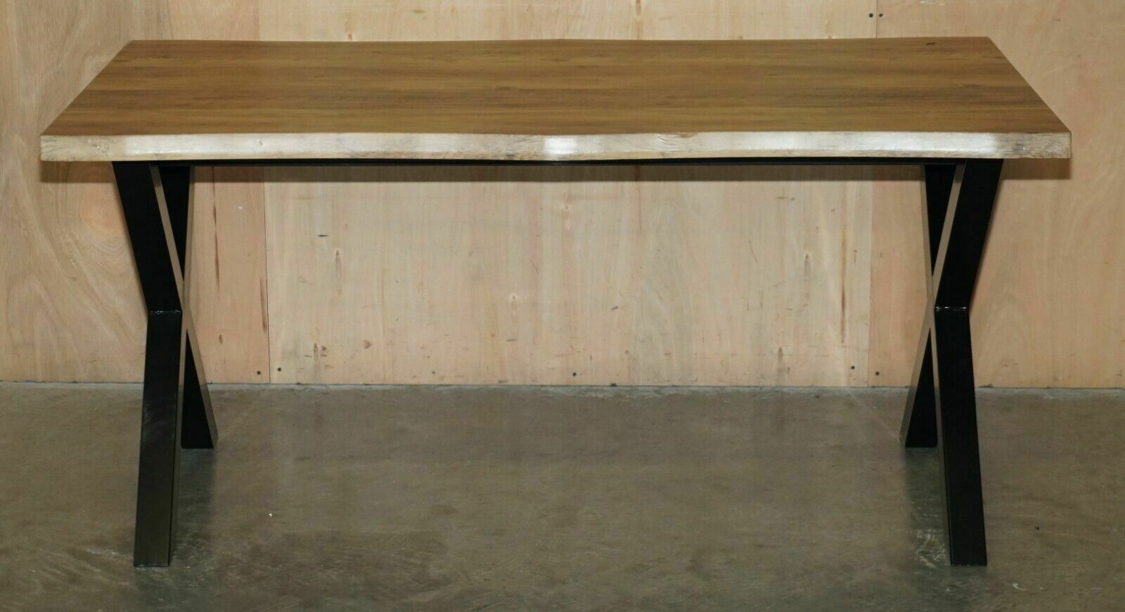 Decorative Contemporary X Framed Dining Table & Benches Part Of A Dining Suite photo for sale