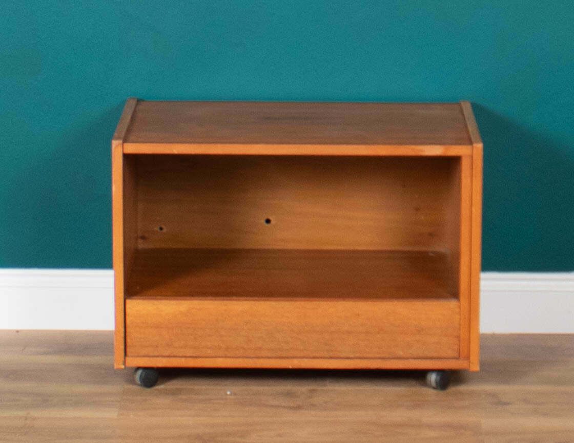 Retro Teak 1960s Tv Cabinet Lamp Table Side Table photo furniture