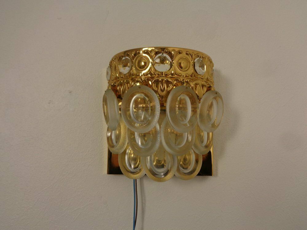 Hollywood Regency Wall Lamps From Sölken Leuchten, 1970s, Set Of 2 photo 427.0