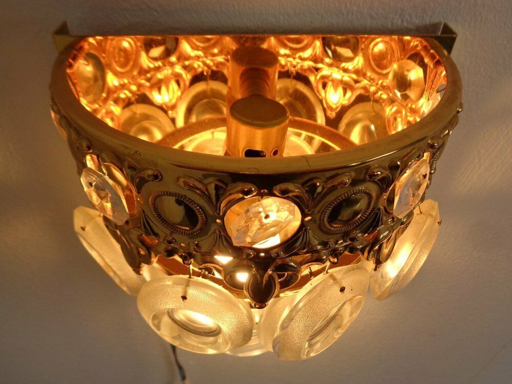 photo vinterior Hollywood Regency Wall Lamps From Sölken Leuchten, 1970s, Set Of 2