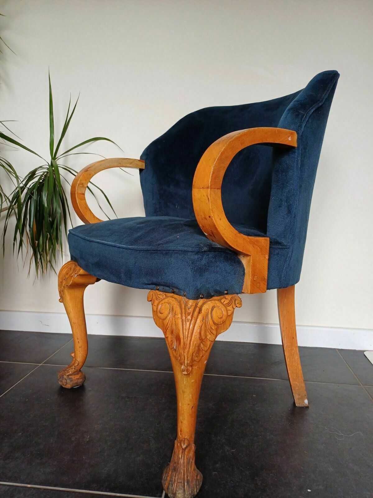 Pair Of French Deco Circa 30s Armchairs Listing Per Chair photo for sale