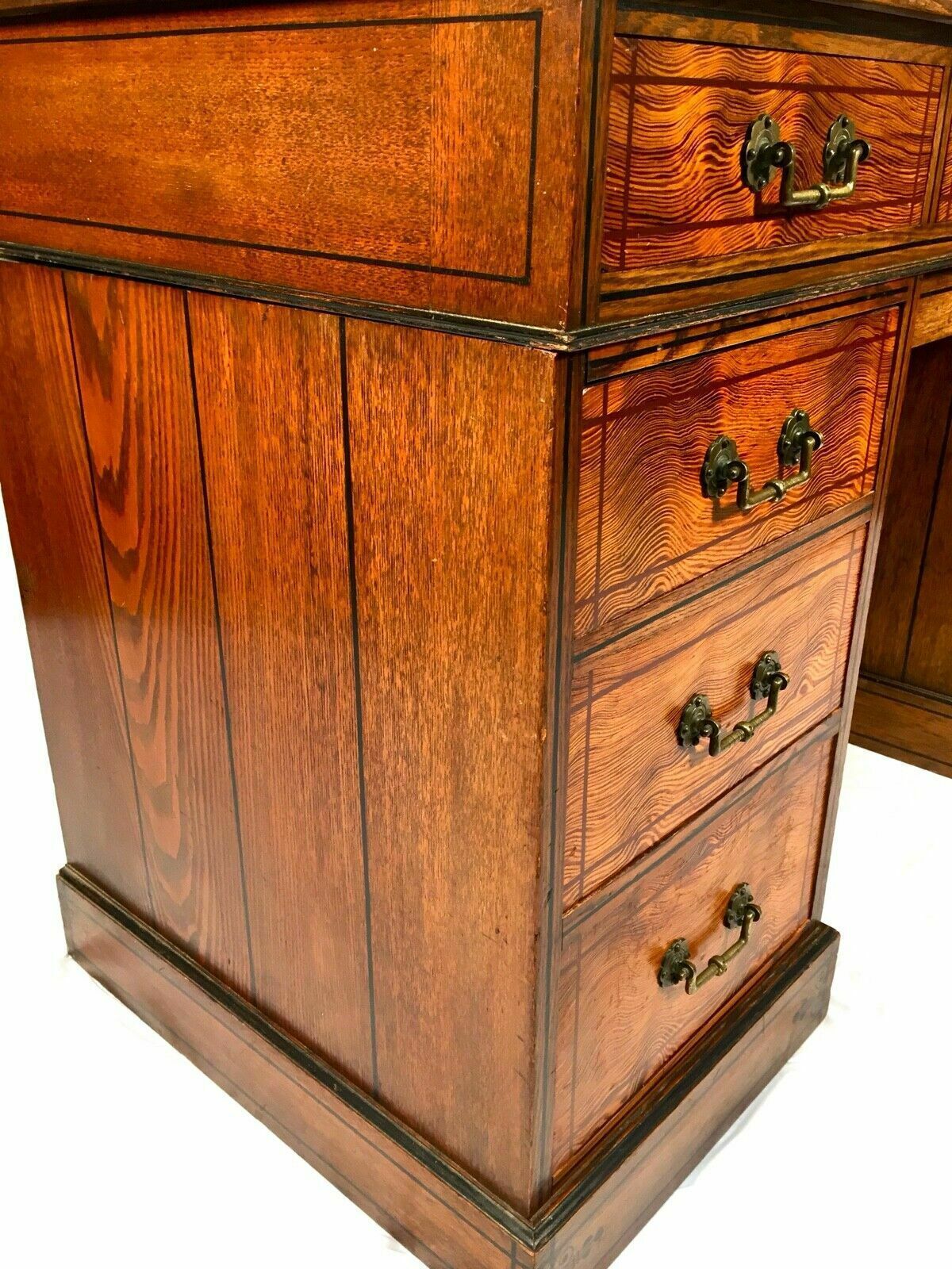 Antique Victorian Pedestal Desk By Gillows Of Lancaster Aesthetic Movement C1890 photo Furniture