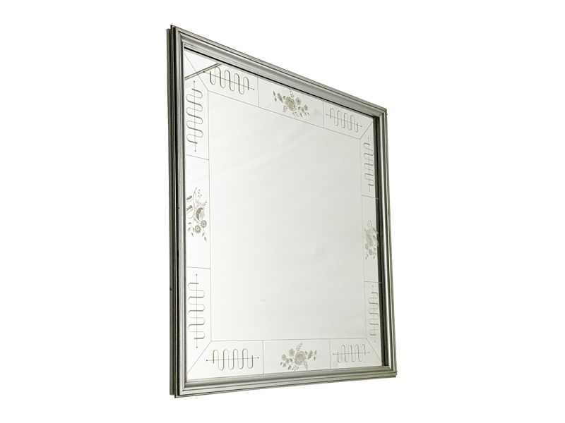 Rare Italian Art Deco Recessed Mirror By Enzo Tradico For Brusotti, 1930s