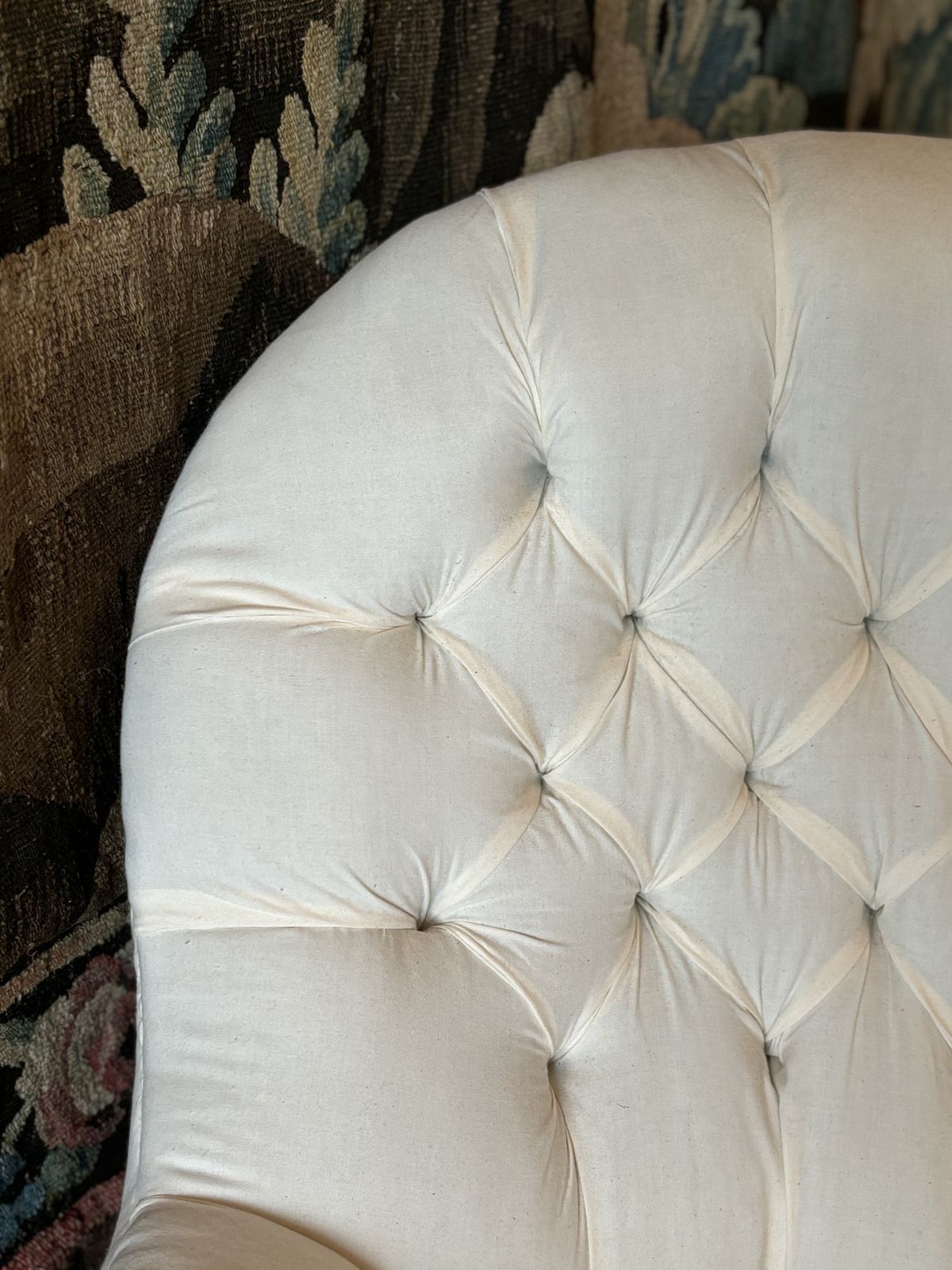Antique Cornelius V Smith Button Back Arm Chair photo furniture