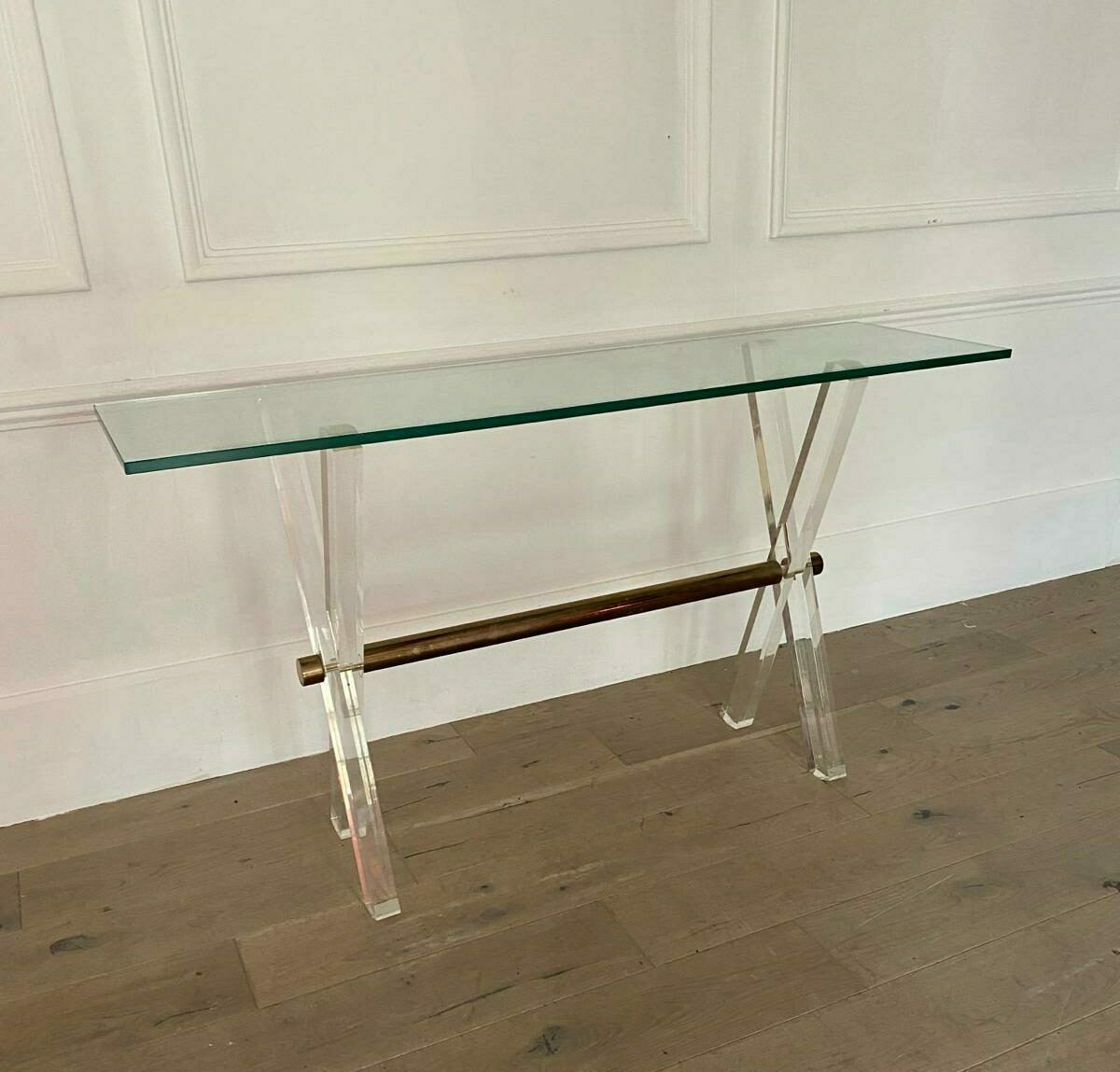 Plexi Console Table, 1970s France