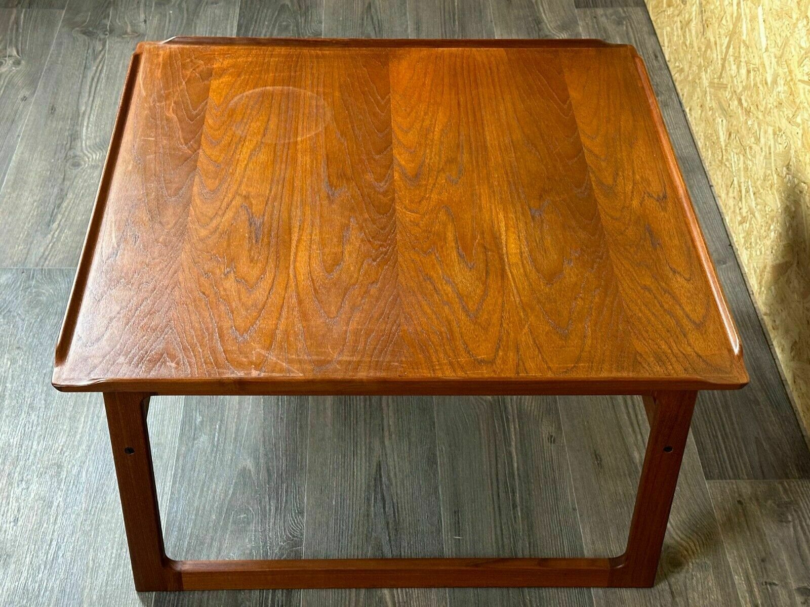 60s 70s Teak Coffee Table Kubus By Jalk Vodder Andersen For Dyrlund Denmark photo vinterior