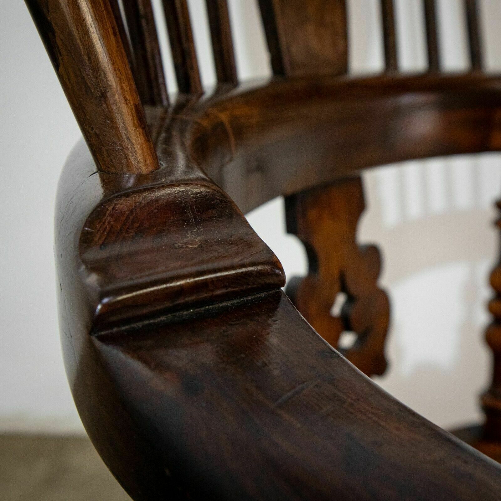 photo for sale 19th Century Yew High Back Windsor Chair