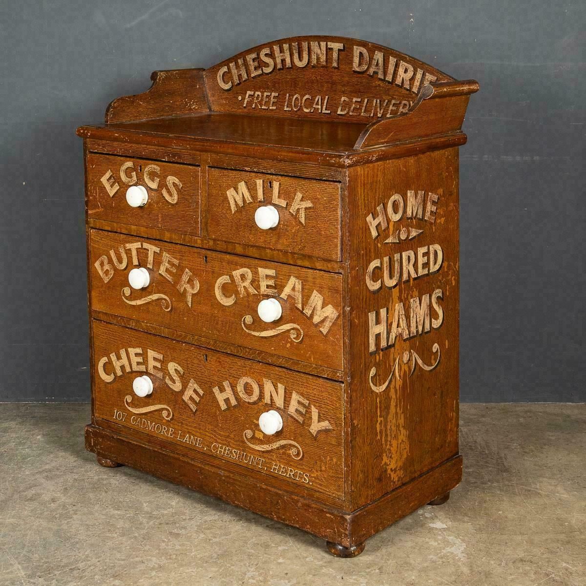 19th Century Victorian Dairy Store Counter / Sideboard, C.1890 photo furniture