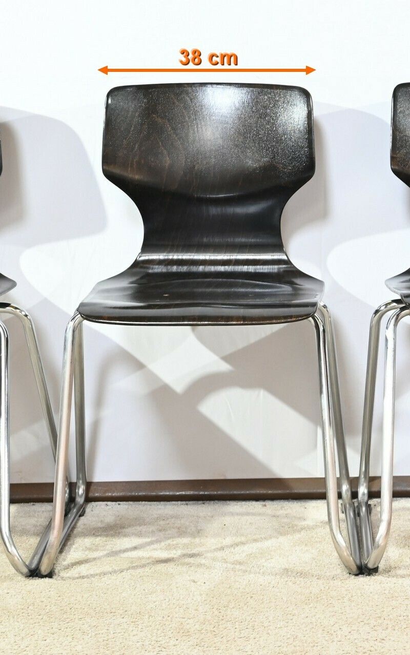 photo furniture Set Of 4 Pagwood Chairs, Stamped Pagholz Flötotto – 1960