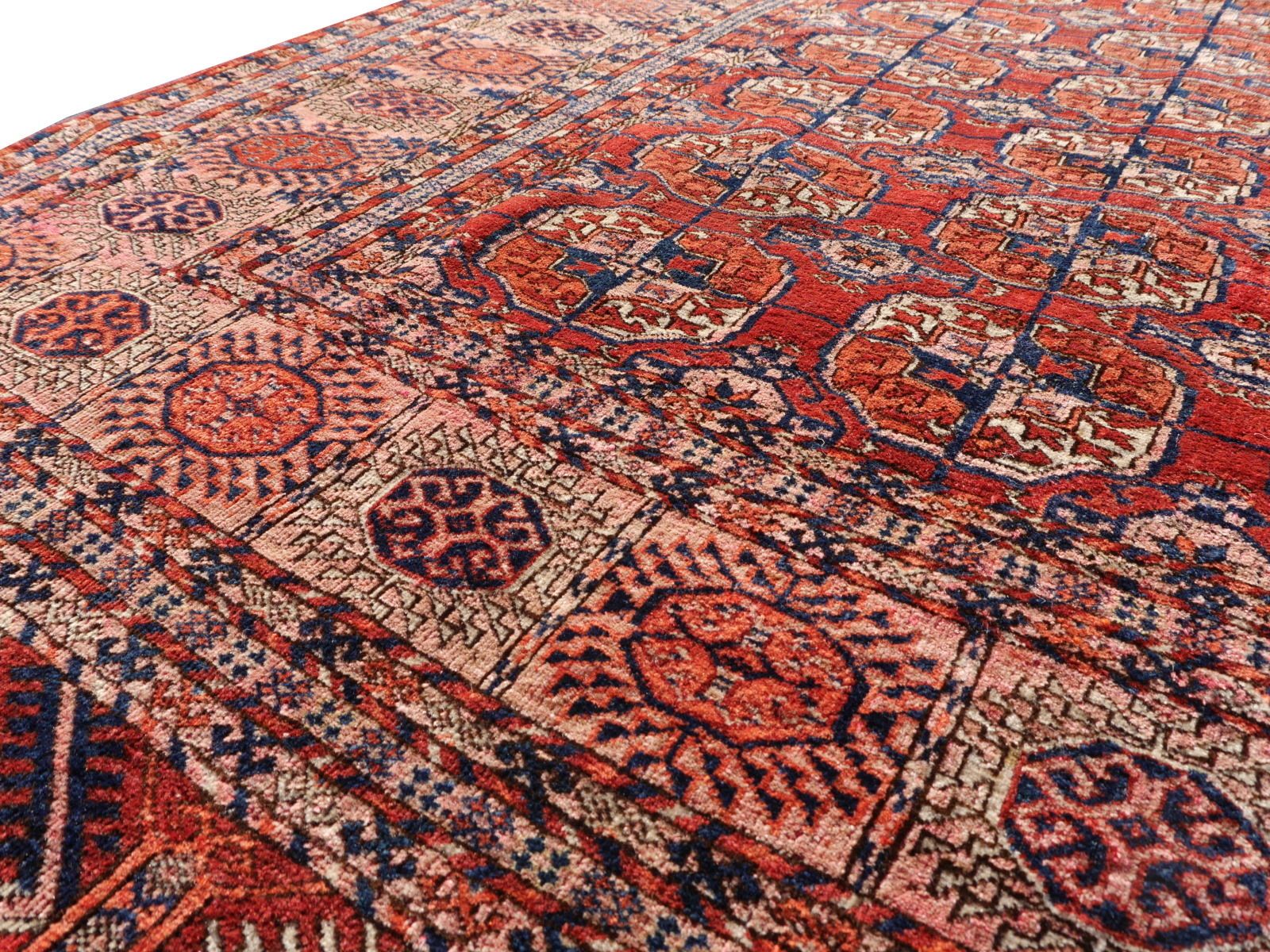 Textiles Antique Rug Turkman Tekke Bukhara Main Carpet Djoharian Collection photo