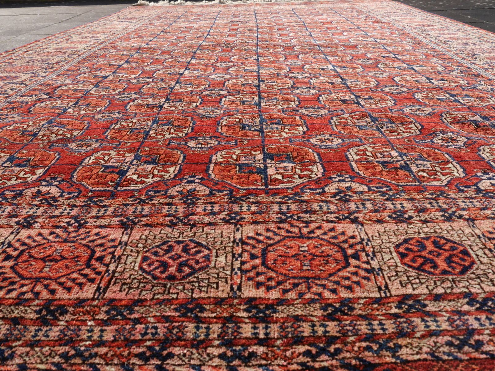 4320.0 Antique Rug Turkman Tekke Bukhara Main Carpet Djoharian Collection photo