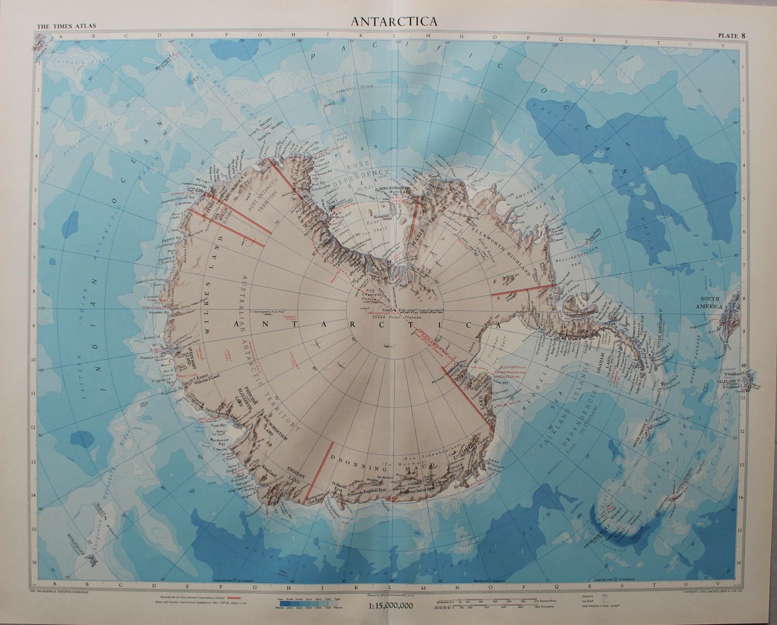 photo furniture Poles Apart ~ Two Large Maps Antarctica And Artic Ocean'