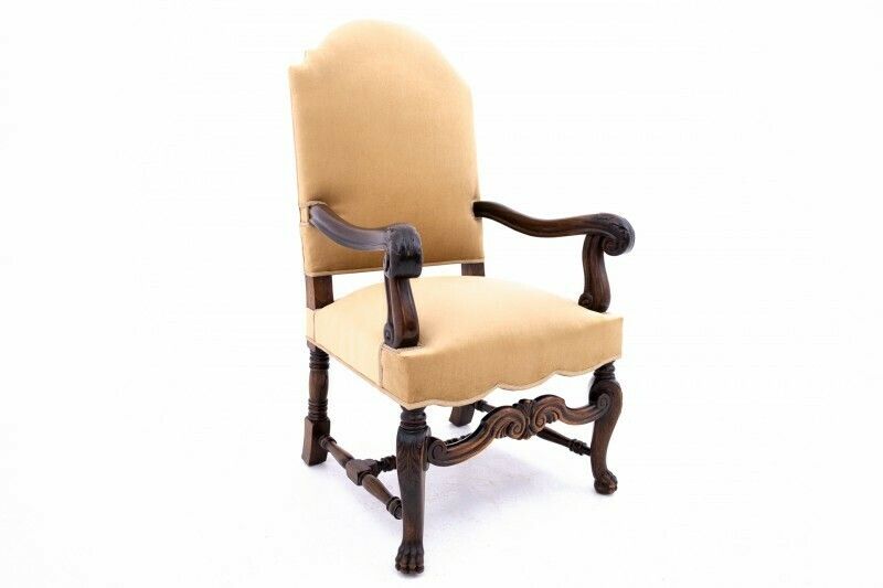 photo furniture A Pair Of Antique Armchairs, Western Europe, Around 1900. After Renovation.