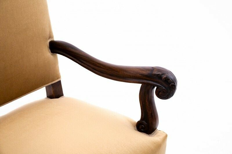 1952.0 A Pair Of Antique Armchairs, Western Europe, Around 1900. After Renovation. photo