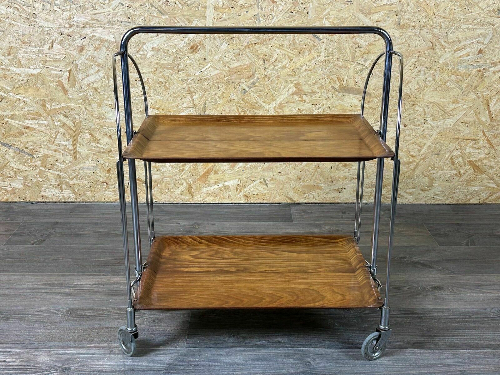 photo for sale 60s 70s Serving Trolley Dinette Side Table Space Age Brown Design 60s 70s