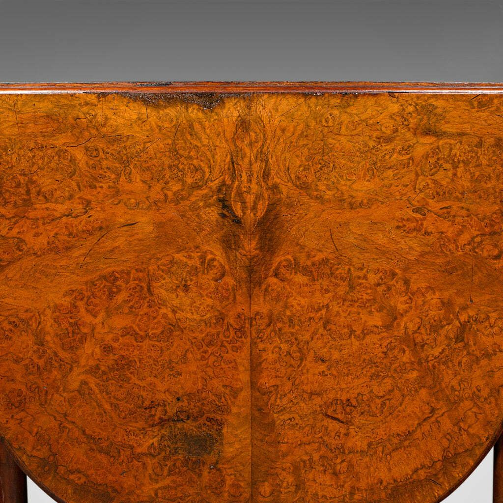 photo for sale Antique Sutherland Table, English, Burr Walnut, 4 Seat, Occasional, Victorian