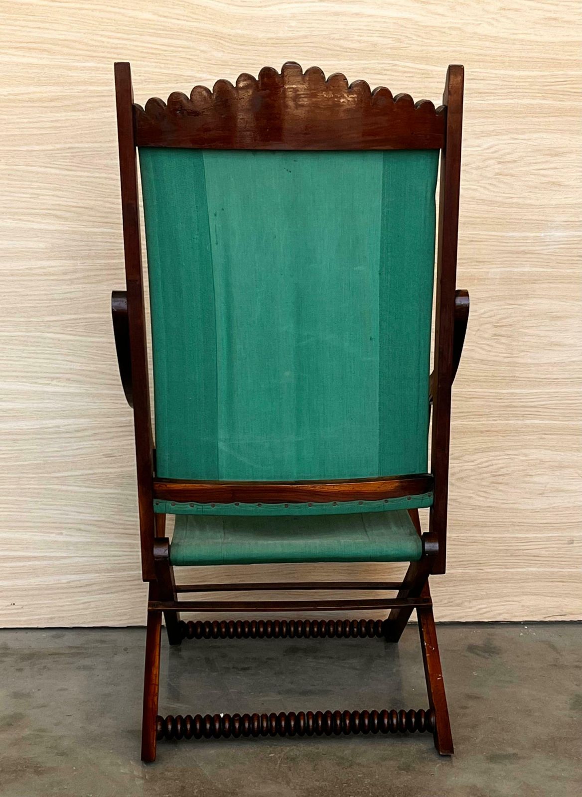 Paire de fauteuils bas en bois de style Old Hickory photo 1990.0