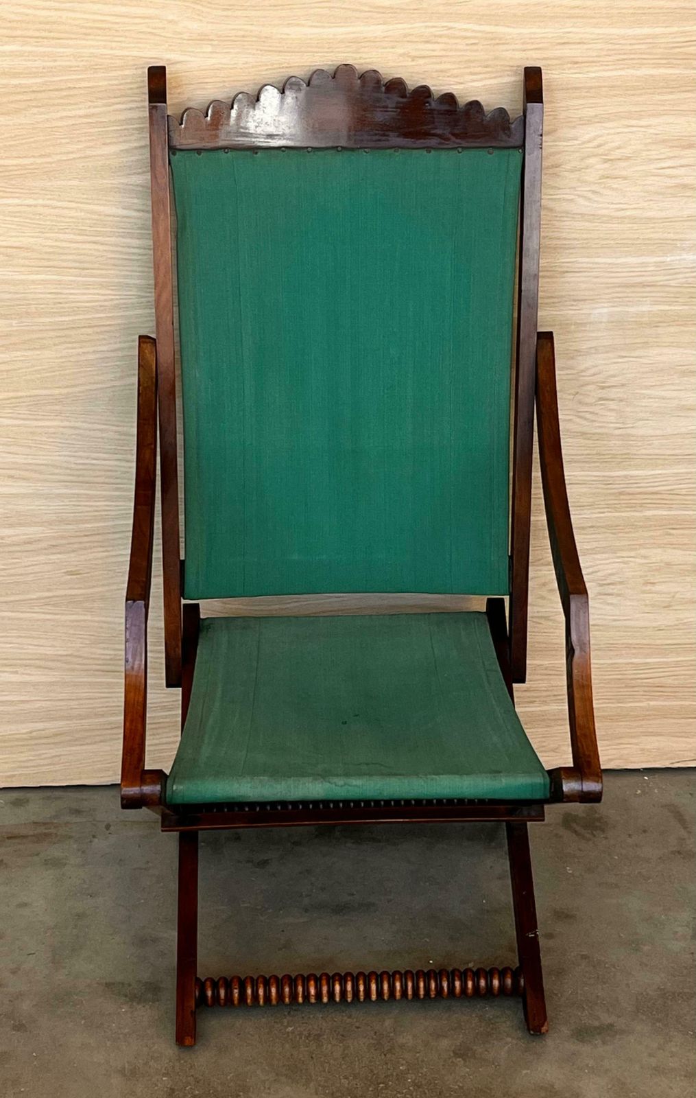 Paire de fauteuils bas en bois de style Old Hickory photo vintage