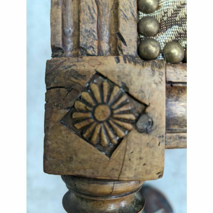 1603.0 Directory Period Walnut Bench, 1800s photo