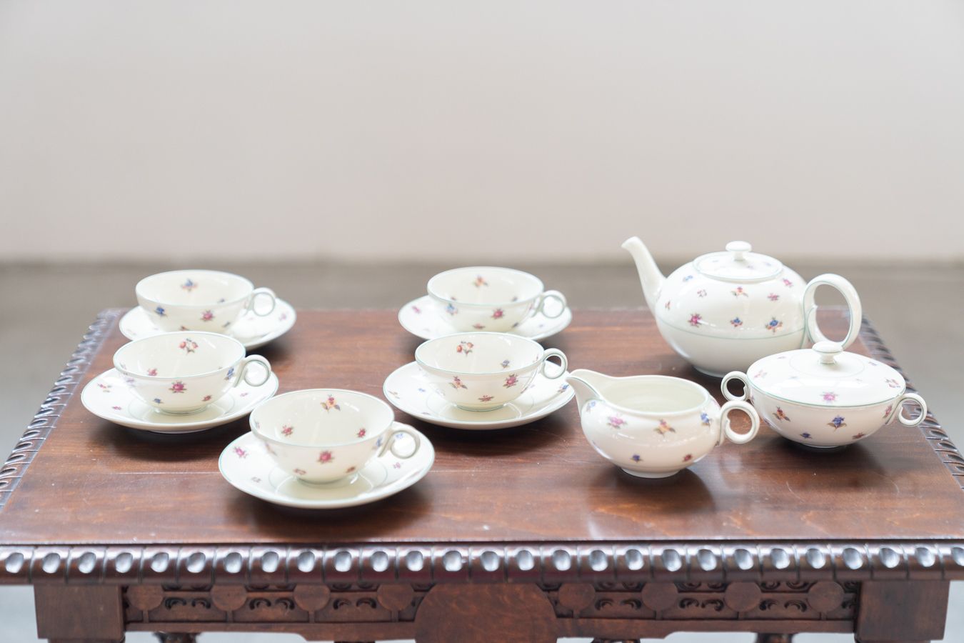 Bohemia Royal Ivory Service, Germany, 1930s, Set Of 8 photo Home Decor