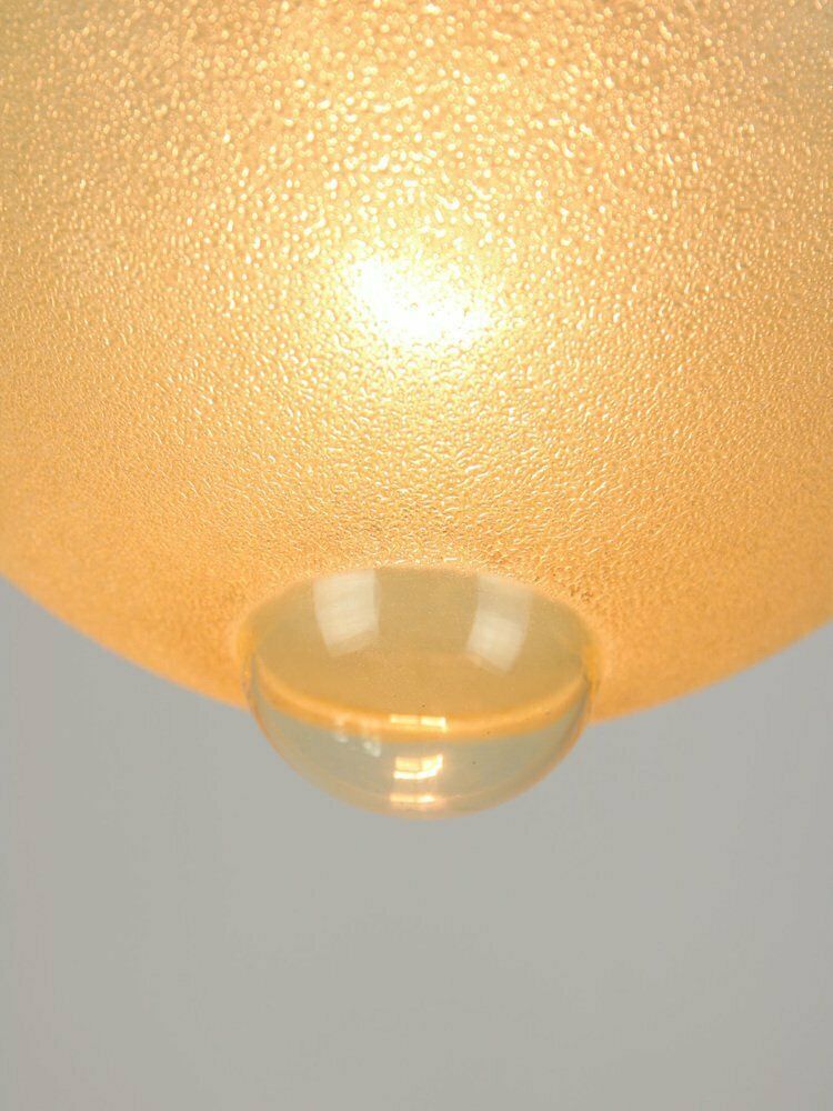Mid Century Italian Brass And Glass Pendant Lamps, Set Of 2 photo buy