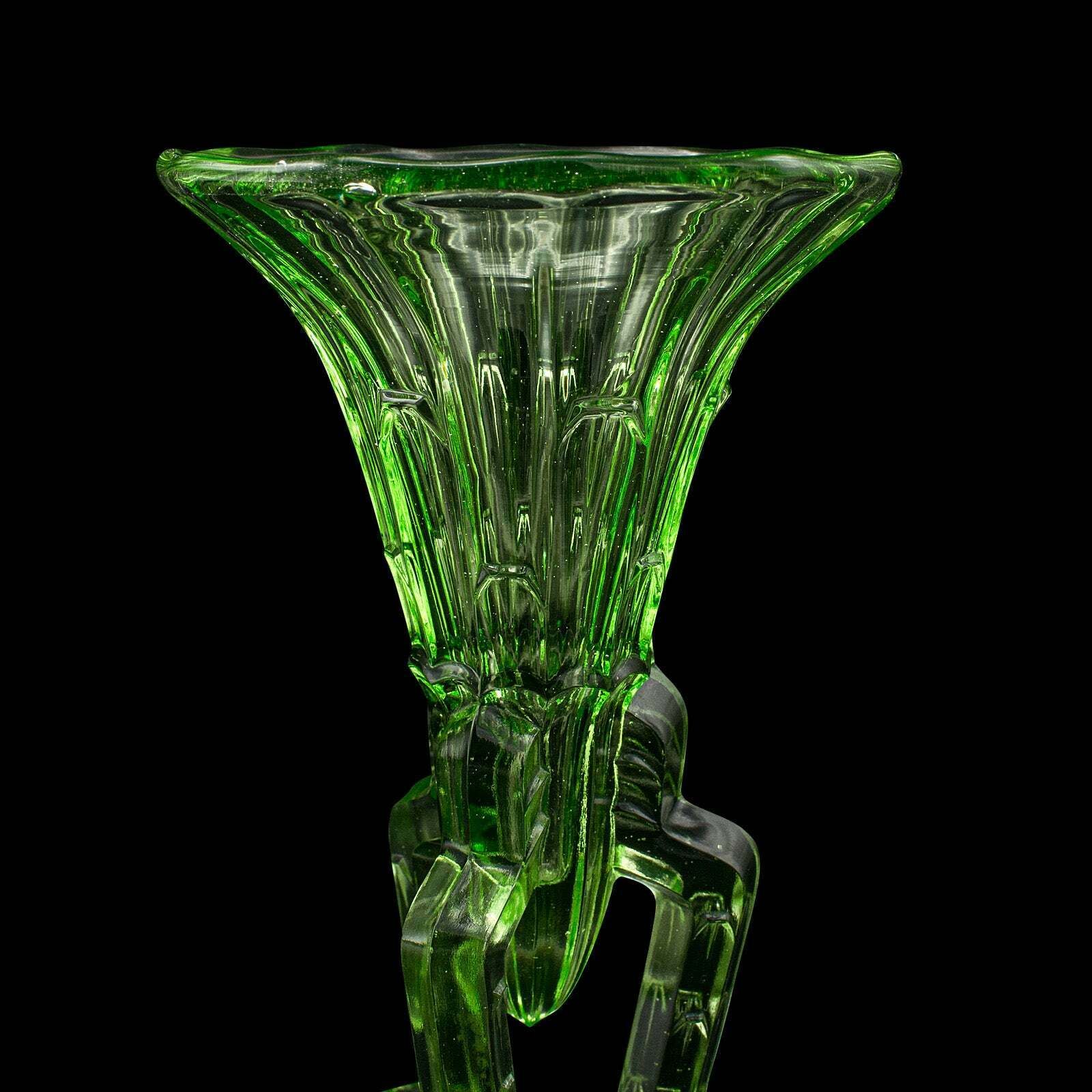 photo furniture Small Vintage Rocket Vase, English Art Glass, Posy, Flower, Art Deco, Circa 1930