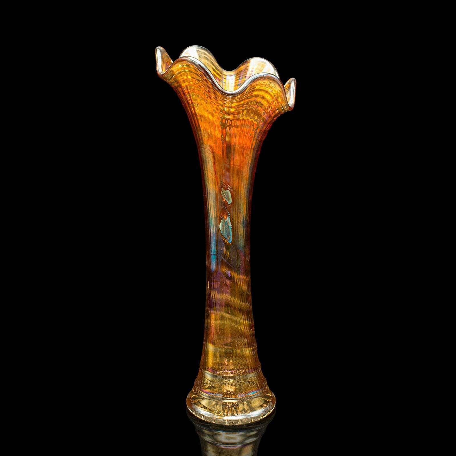 Vintage Posy Vase, English, Lustre Glass, Flower Sleeve, Art Deco, Circa 1930 photo for sale