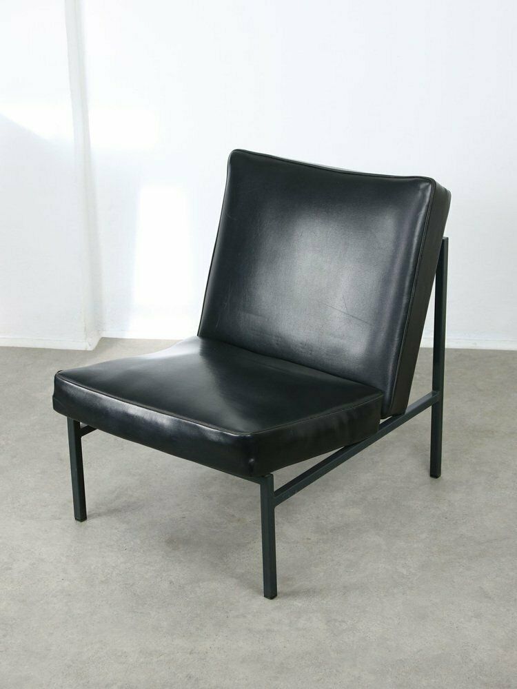 Vintage Bauhaus Lounge Chair In Black From Stol Kamnik, 1960s