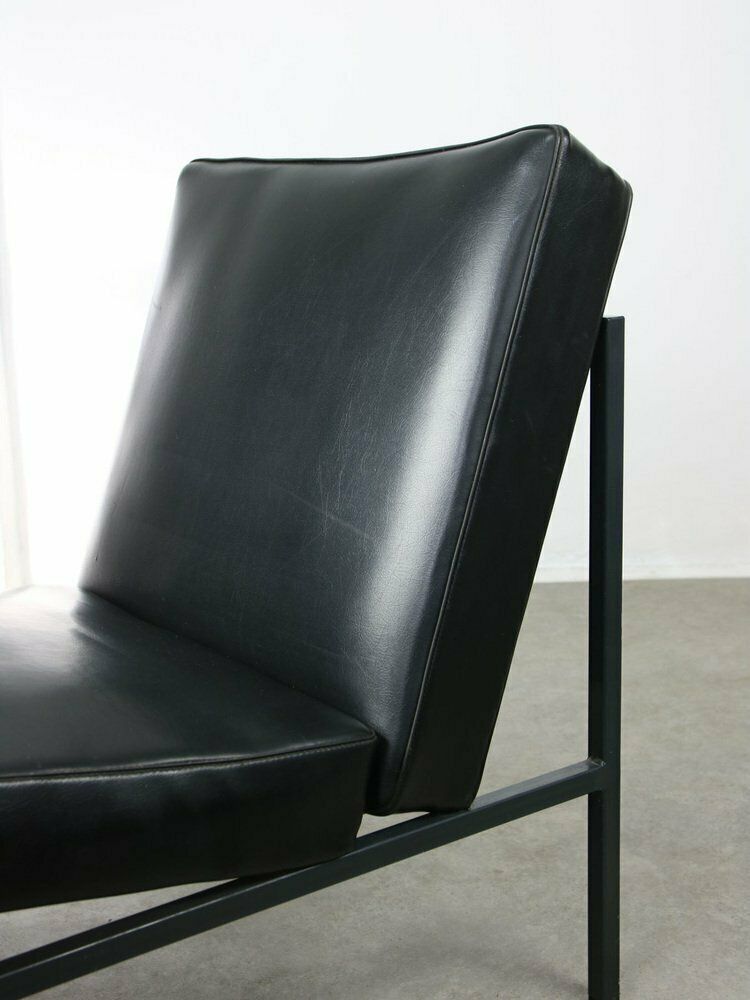 Vintage Bauhaus Lounge Chair In Black From Stol Kamnik, 1960s photo for sale