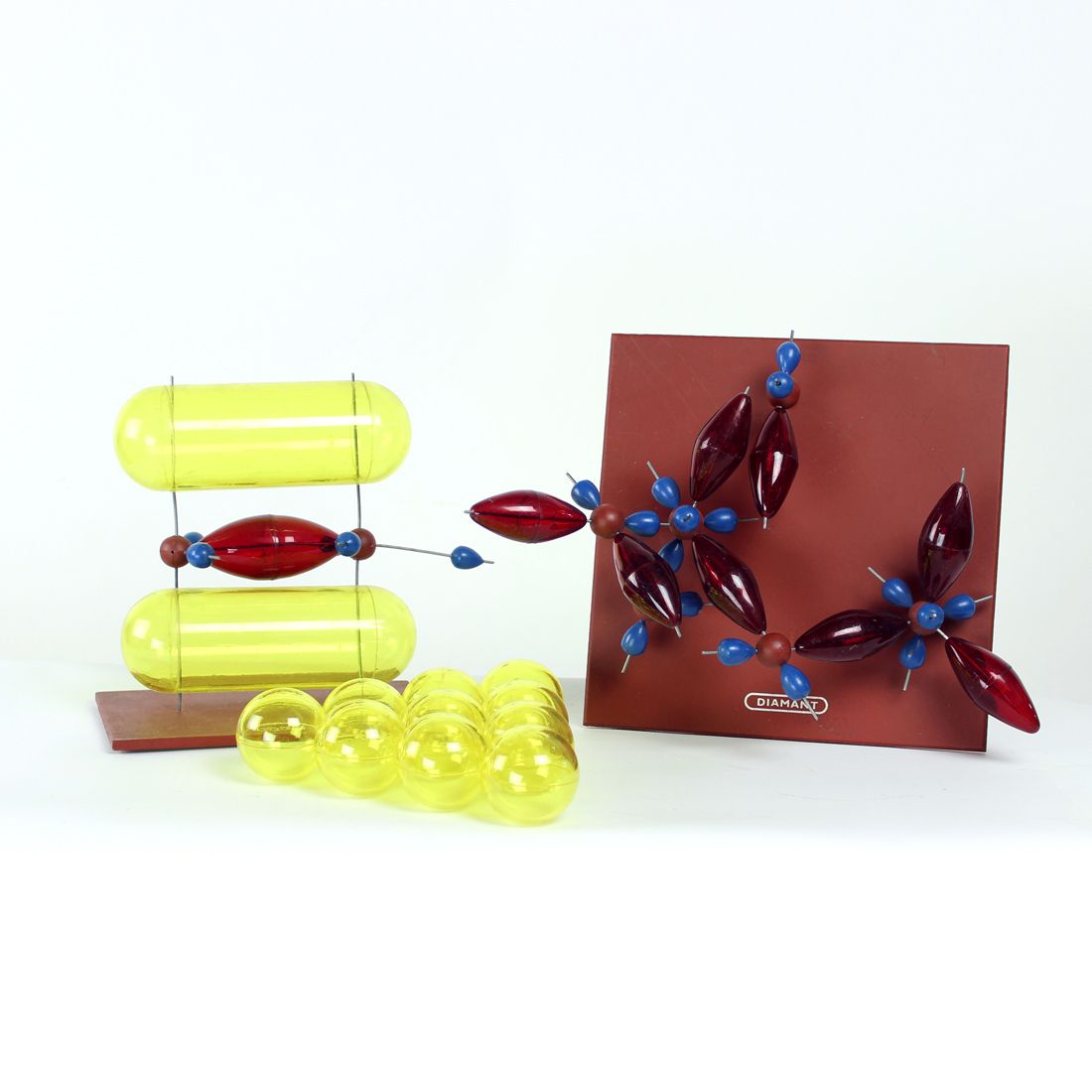 Plastic School Model Of Diamond, Czechoslovakia 1960s photo 220.0