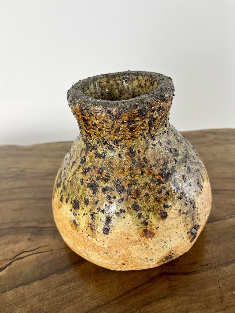 Textured Glaze Ceramic Pot photo Home Decor