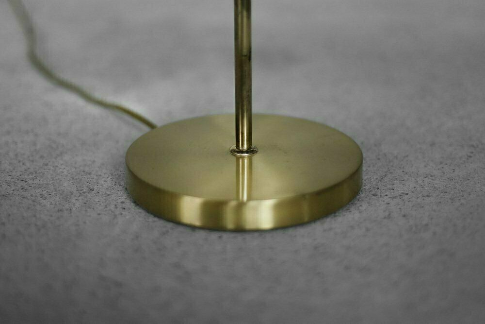Mid Century German Modern Gold Brass Desk Lamp With Chain From Karstadt Ag, 1970s photo vintage